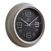 Heritage 10.75 Inch Titan Silver Wall Clock