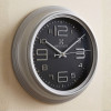 Heritage 10.75 Inch Titan Silver Wall Clock