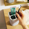 Toothbrush Holder with Divider Bathroom Storage Organizer