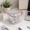 Transparent Plastic Desktop Trash Bin Mini Tabletop Waste Basket