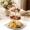 Melamine Square Cream 3 Tier Cake Stand