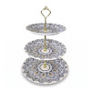 Melamine Round Mandalic Pattern 3 Tier Cake Stand With Printed Box