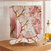 Melamine 8 PCS Pink Marbled Cake Set