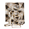 Melamine 8 PCS Black Geometric Cake Set