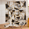 Melamine 8 PCS Black Geometric Cake Set