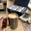 6PCS Luxurious Textured Silver Mug Set with Gift Box