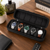 Portable Watch Organizer 5 Slot Travel Watch Storage Case