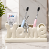 Ceramic Toothbrush Holder Elegant Bathroom Organizer