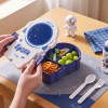 Space Theme Lunch Box with 3 Compartments