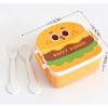 Burger Kids Lunch Box With 3 Compartments