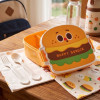 Burger Kids Lunch Box With 3 Compartments