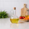 Glass Oil & Vinegar Dispenser Set with Bamboo Stand