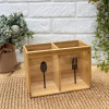 Bamboo Kitchen Utensil Holder Organizer