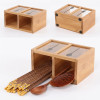 Bamboo Kitchen Utensil Holder Organizer