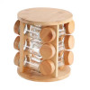 360° Rotating Wooden Spice Organizer