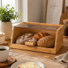Bamboo Bread Box with Acrylic Lid