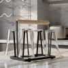 Glass Stand With Stylish Wooden Touch