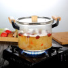 3.5L High Borosilicate Glass Cooking Pot With Lid & Handle