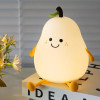 Cute Pear Shape Silicone Table Lamp Rechargeable & Touchable