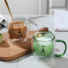 300ml Bear Shape Double Layer Glass Mug