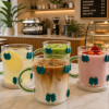 Cute Bow Design Glass Cup