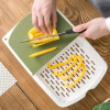 3 In 1 Plastic Chopping Board With Draining Basket & Flip Lid