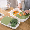 3 In 1 Plastic Chopping Board With Draining Basket & Flip Lid