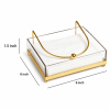 Acrylic Napkin Holder With Golden Metal Stand