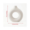 Platsic Donut White Vase