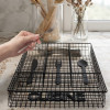 4 Compartment Metal Cutlery Tray Organiser for Kitchen Drawer Storage