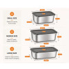 Airtight Lunch and Storage Box for Food Storage and Everyday Use