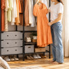 Multi Tier Clothing Rack with Drawers and Shoe Storage Organiser for Home and Bedroom