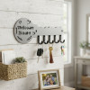 Wall Mounted Metal Key Holder with 5 Hooks for Home Entrance and Wall Décor