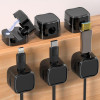Magnetic 12pcs Sticky Cable Organizer Clips for Desk Home and Office Cable Management