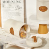 3pcs Metal Coffee Tea Sugar Storage Containers with Bamboo Lids Sealed Kitchen Canisters