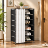 7 Layer Shoe Rack With Curtain