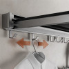 Space Saving wall Mounted Cloth Drying Rack With Hook