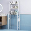 Over The Commode Iron Organizer Bathroom Shelf