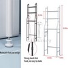 Over The Commode Iron Organizer Bathroom Shelf