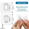 10 Pcs Double Sided Hooks Adhesive Wall Hanger