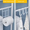 Over The Commode Iron Organizer Bathroom Shelf