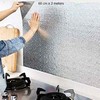 Oil Proof Aluminium Adhesive Sheet Stove Top - Silver - 60 x 200 cm