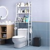 Over The Commode Iron Organizer Bathroom Shelf