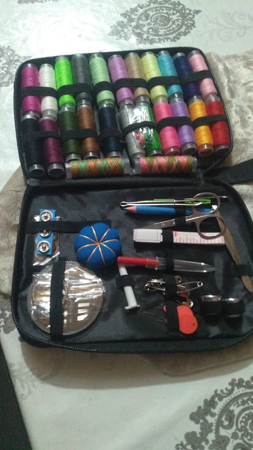 Sewing kit and mobile accessories pouch